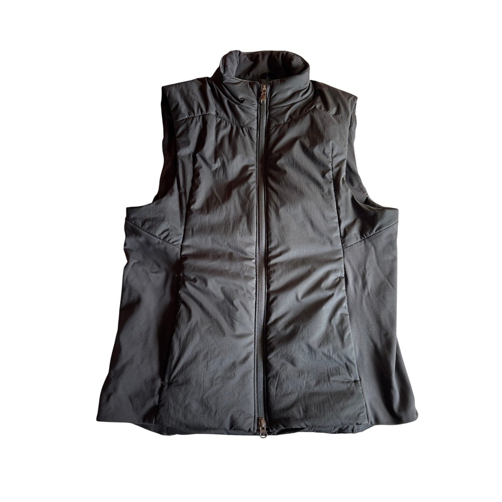 Lululemon Insulated Puffer Running Vest Black Full Zip Pockets Size M
